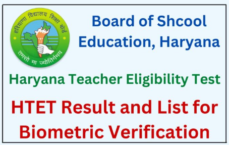HTET Result 2022 | Haryana TET Result 2022 Direct Link- Download Now !